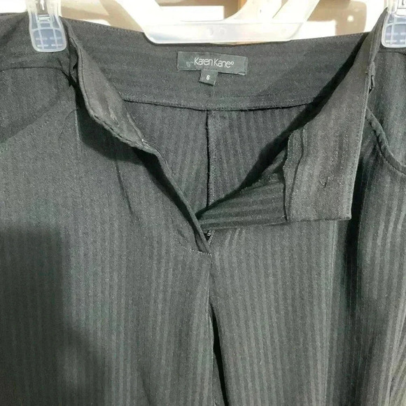 Karen Kane black striped dress pants stretchy women’s size 6 - Picture 3 of 7